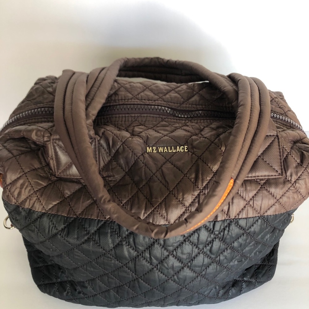 MZ Wallace Large Sutton Bag Black&Brown Colorblock